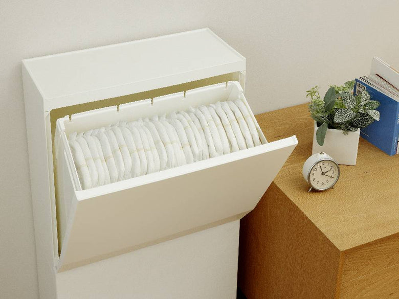 SOLOWの通路用ペダル分別ストッカー2段45L