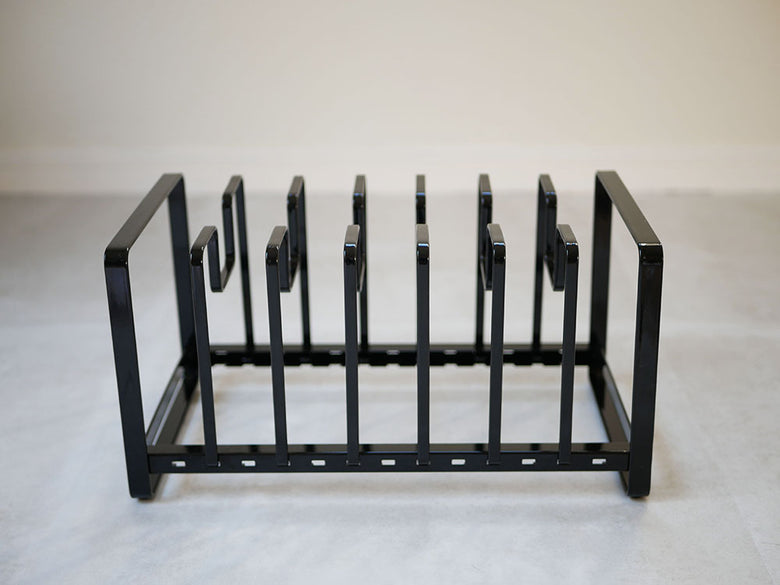 YAMAZAKI製スチールタワー型フライパン＆鍋蓋スタンド