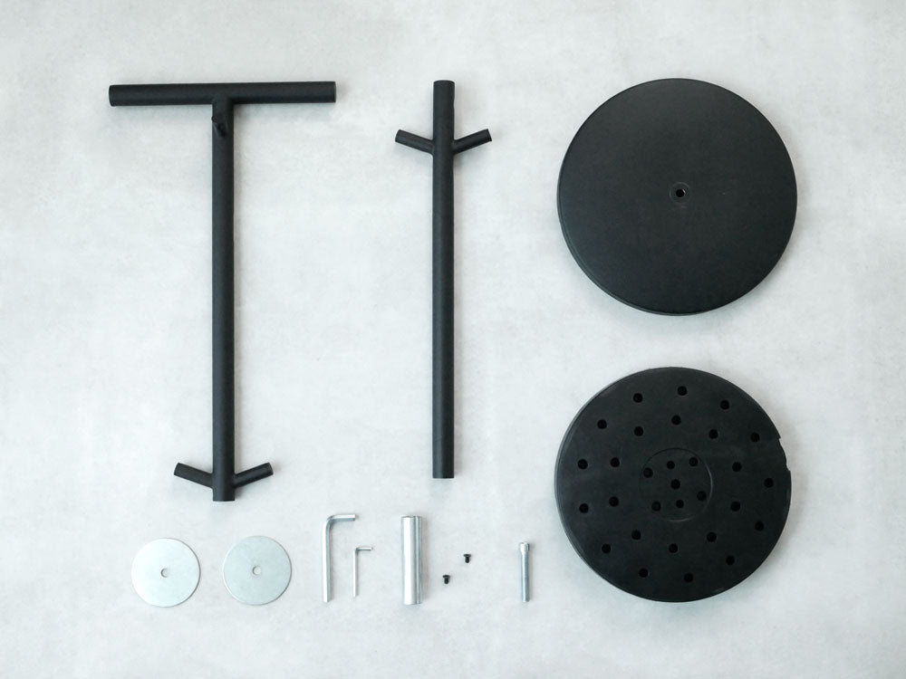 スマートブランドの銀色アルミニウム製円柱型ランドセルスタンド