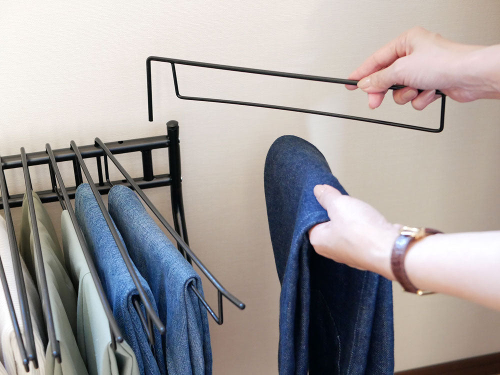 スチール製20本掛けスラックスハンガー