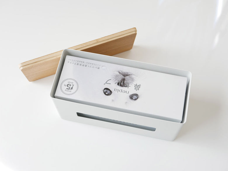 YAMAZAKIの両面ティッシュケースと蓋