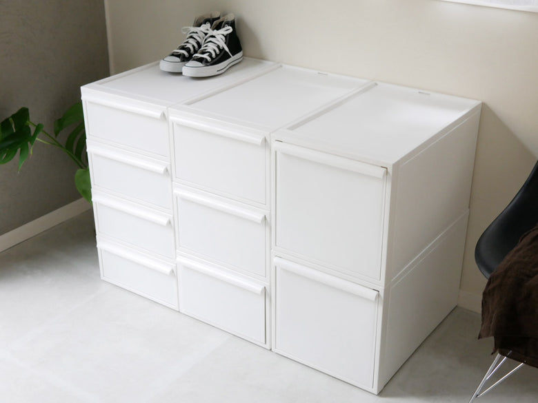 like-itのグレークローゼットシステム引出し