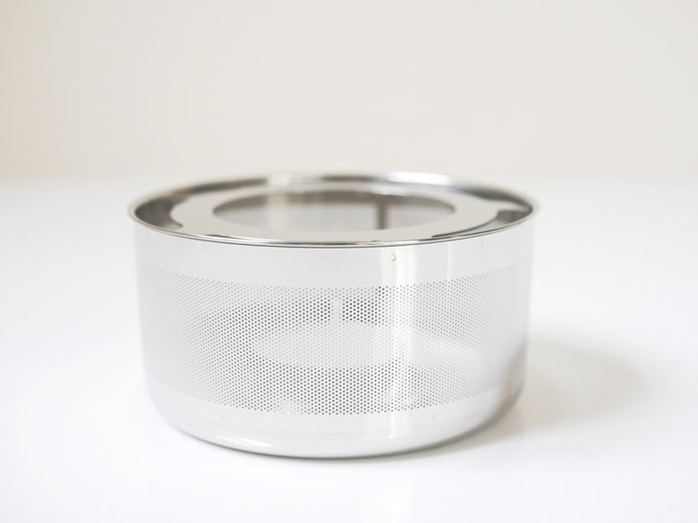 KINTOの銀色ワンタッチティーポット