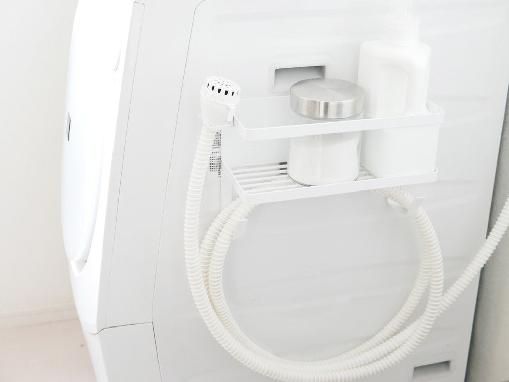 【tower/タワー】ホースホルダー付き洗濯機横マグネットラック