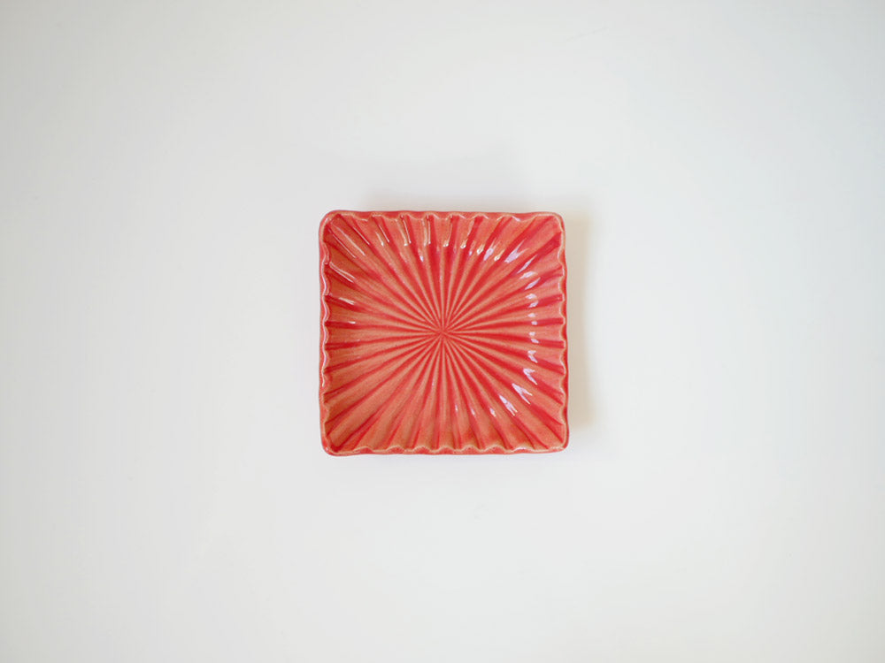 【俊峰陶苑】花あかり 角小皿