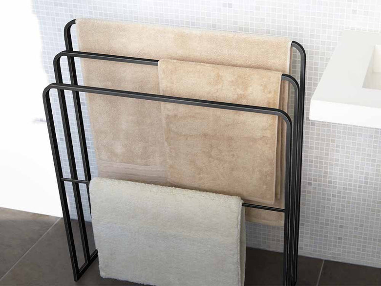 【tower/タワー】横から掛けられるバスタオルハンガー 3連