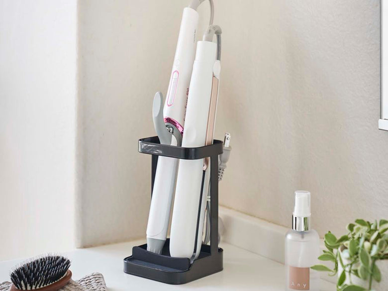 【tower/タワー】耐熱トレー付き ヘアーアイロンスタンド