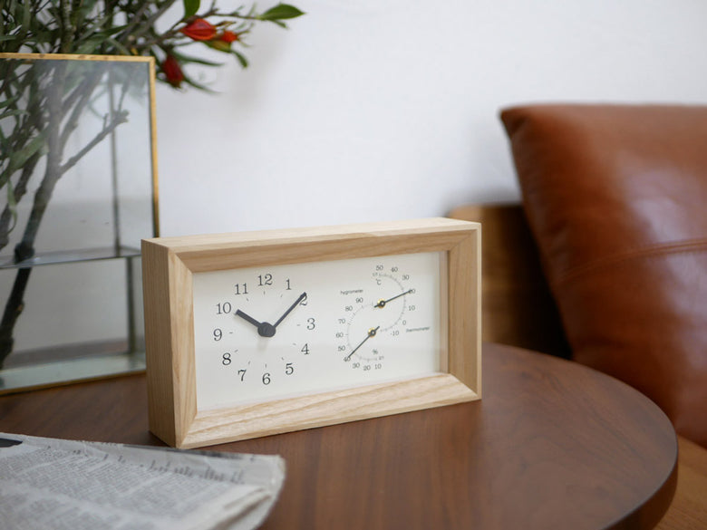 【Lemnos/レムノス】FRAME 温湿度計付き【受注生産品】