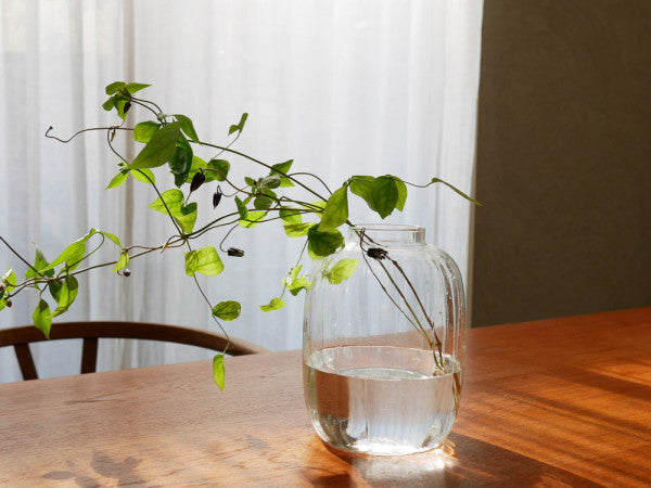 【Horn Please MADE/ホーンプリーズ】リューズガラス ブロードライン フラワーベース