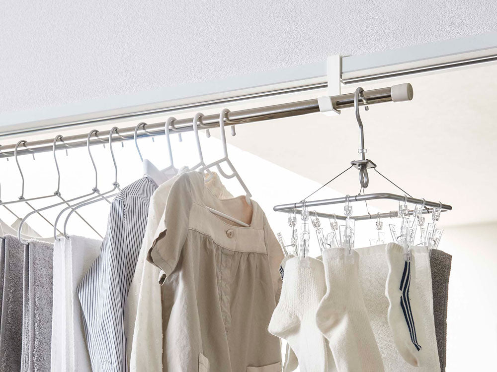 【tower/タワー】室内物干しポールホルダー 2個組