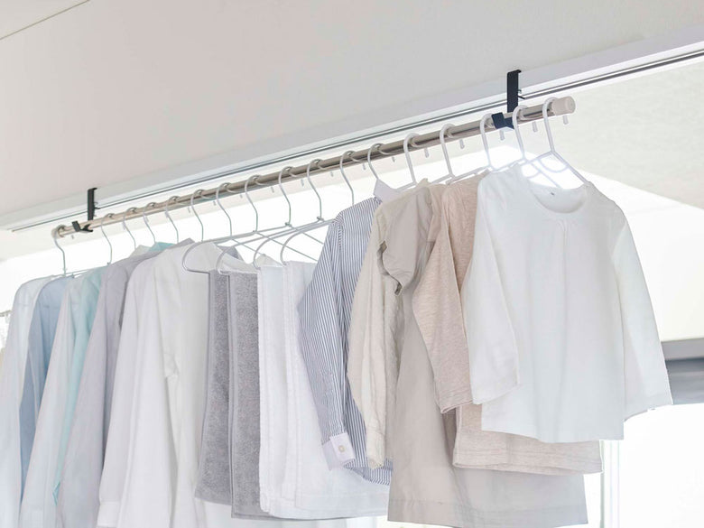 【tower/タワー】室内物干しポールホルダー 2個組