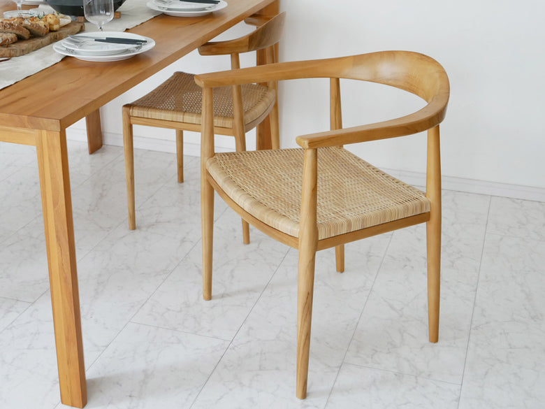 【Sunflower Rattan/サンフラワーラタン】IDENTITY チーク ダイニングチェア【受注生産品・メーカー直送・代引き不可商品】