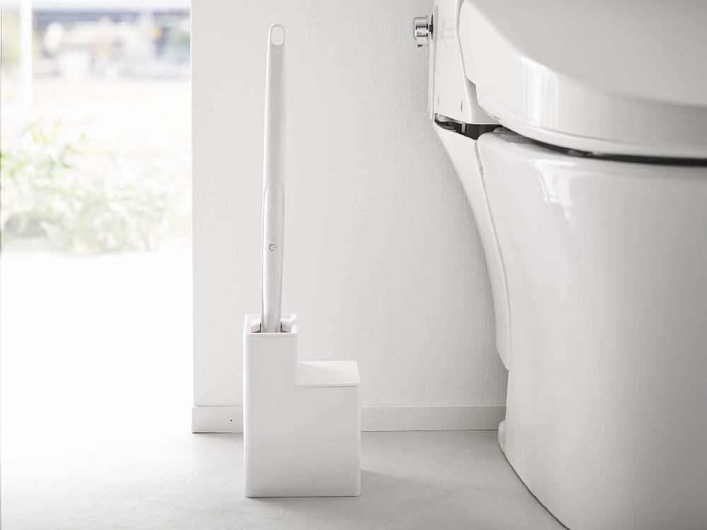 【tower/タワー】替えブラシ収納付き流せるトイレブラシスタンド