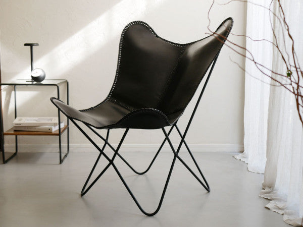 【WRAPS/ラップス】アイアンレザーバタフライチェア 【メーカー直送・代引き不可商品】