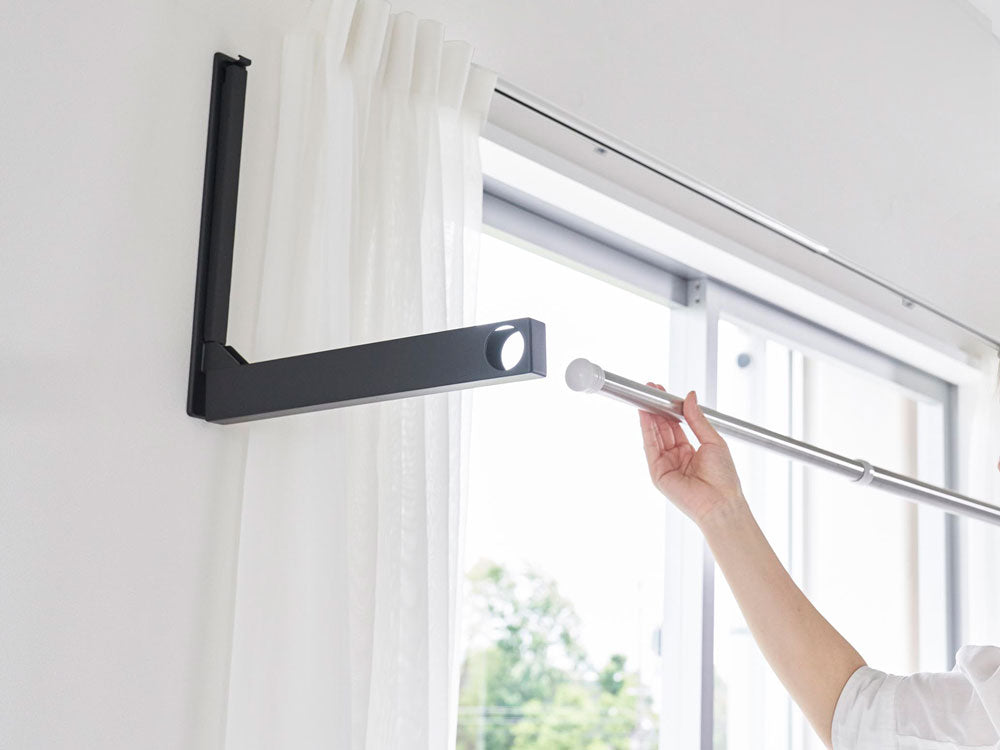 【tower/タワー】ウォール折り畳み物干し竿ホルダー石膏ボード壁対応