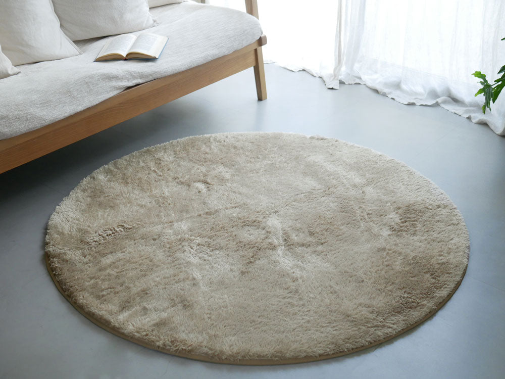 【HOPPL/ホップル】円形ラグ 130cm