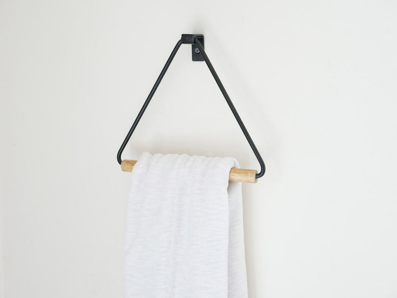 【POSH LIVING/ポッシュリビング】トイレットペーパーホルダー ウッド&アイアン