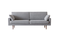 3人掛けソファ / グレー / 脚 ホワイトオーク