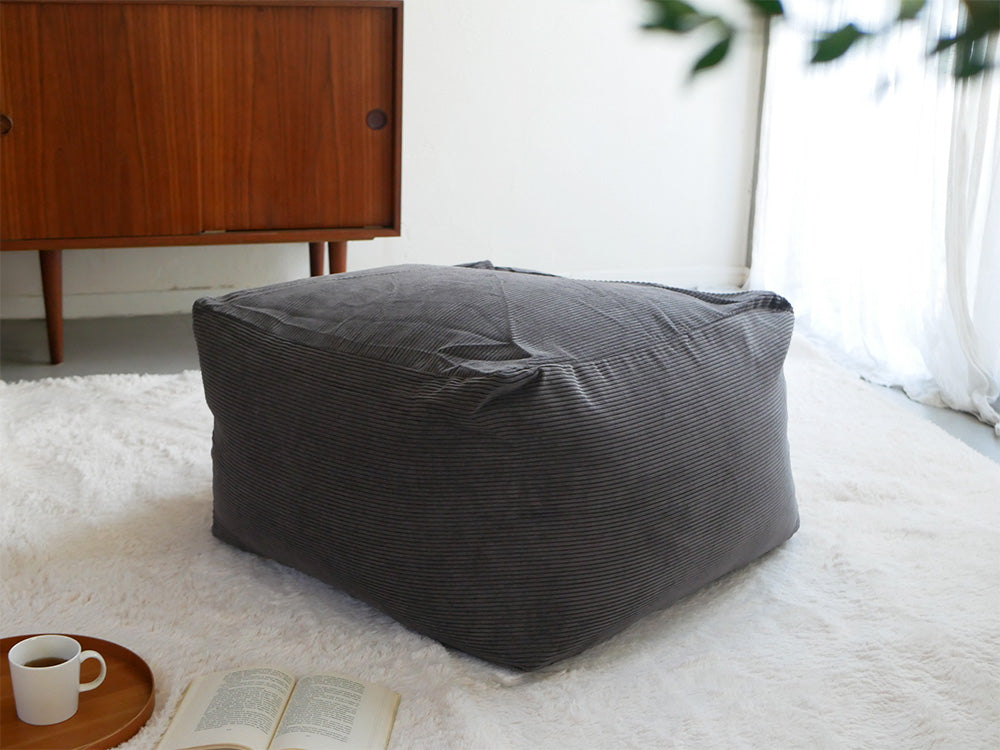 【QUBE/キューブ】コーデュロイビーズクッション