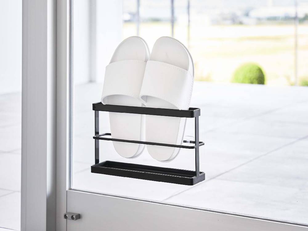 【tower/タワー】ツーウェイベランダスリッパラック トレー付き