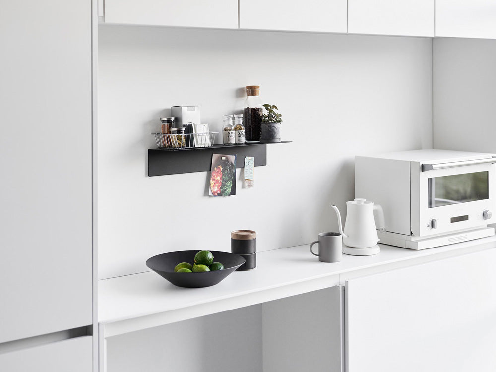 【tower/タワー】石膏ボード壁対応 マグネットが付くウォールラック