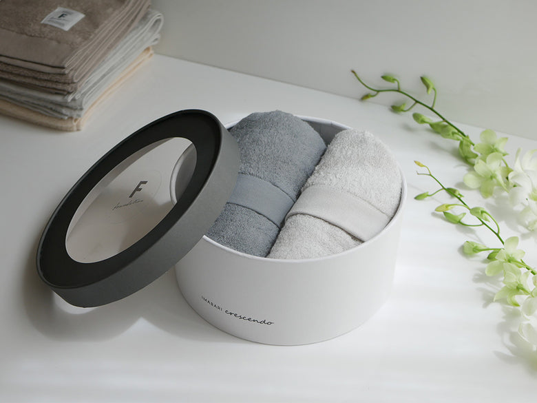 【crescendo/クレシェンド】洗ってもふんわり。ニュアンスカラーが可愛い今治タオル