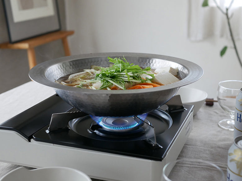 《蒸し器セット》【Arnest/アーネスト】とにかく洗いやすいステンレス卓上鍋/のせるだけ蒸し器