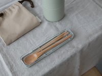 木製箸・スプーンセット / カーキ