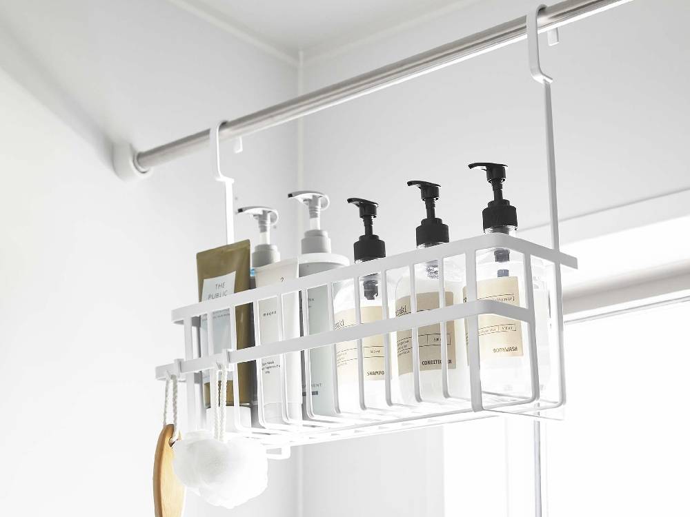 【tower/タワー】引っ掛けバスルームバスケット ワイド