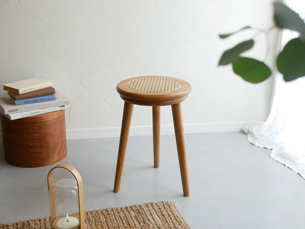 【Sunflower Rattan/サンフラワーラタン】ラタンスツール