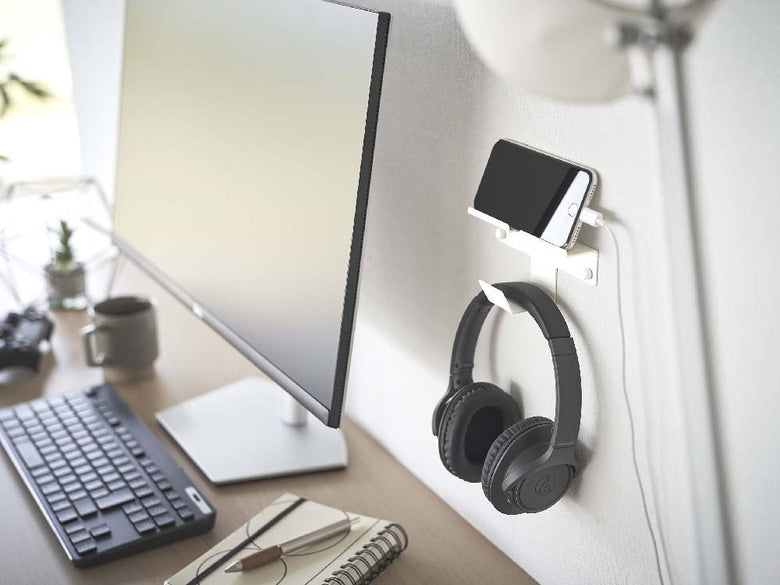【smart/スマート】ウォール スマートフォン&ヘッドホンホルダー