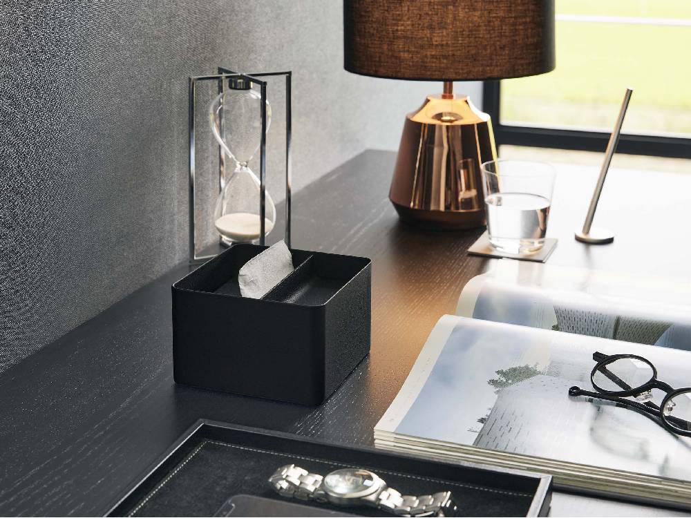 【tower/タワー】蓋付きハーフティッシュケース