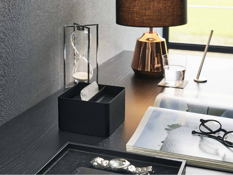 【tower/タワー】蓋付きハーフティッシュケース