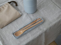 木製箸・スプーンセット / グレー