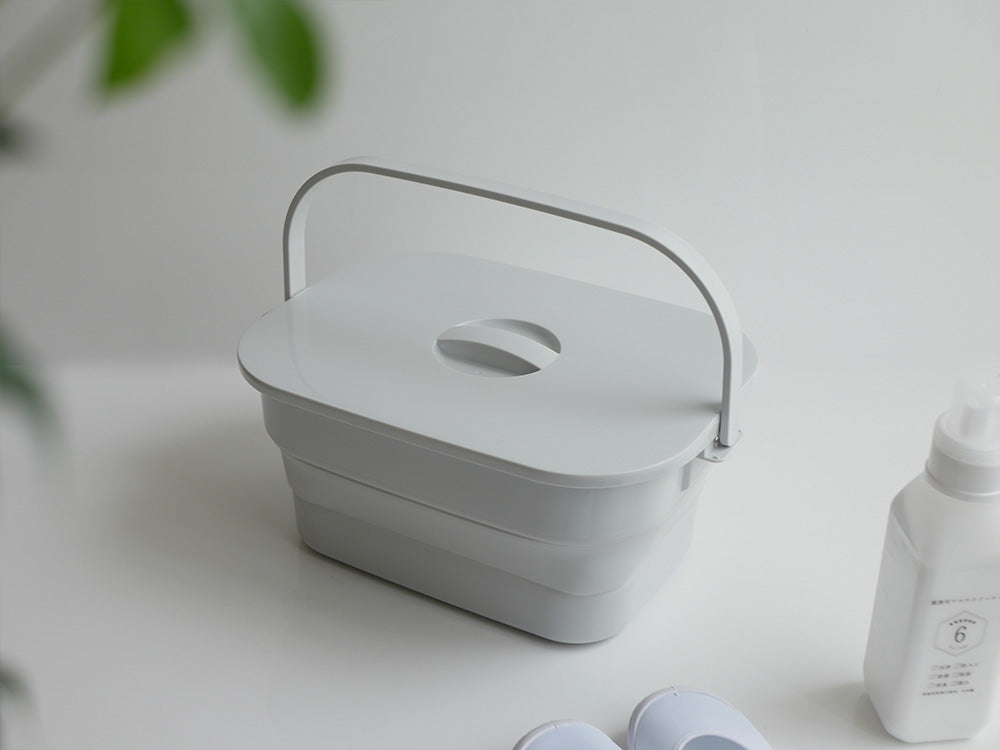【ISETO/イセトー】折りたためるつけ置き洗いバケツ