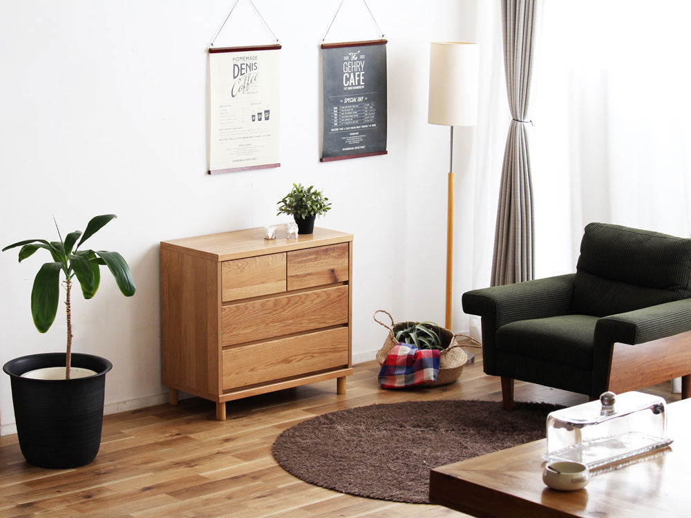 【HT/エイチティー】天然木のチェスト/専用デスク